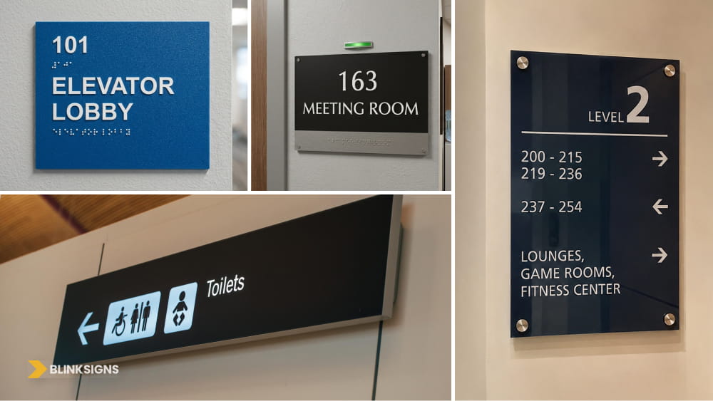 Different types of ADA Signs