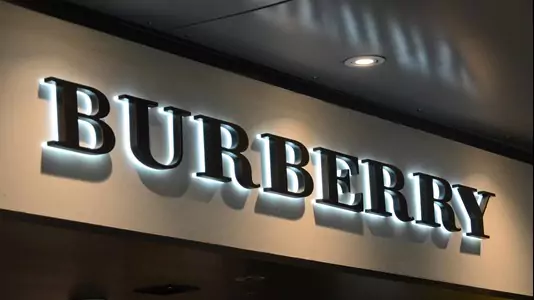 led backlit signs for burberry 658077690ea3e