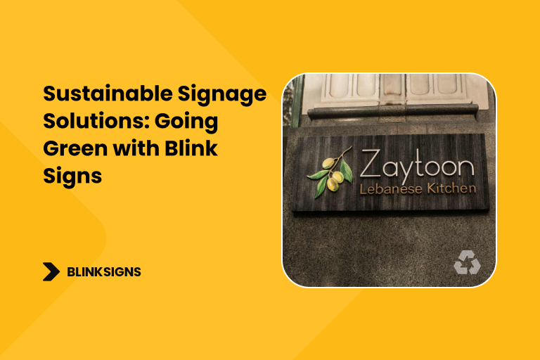 Sustainable Signage Solutions_ Going Green with Blink Signs