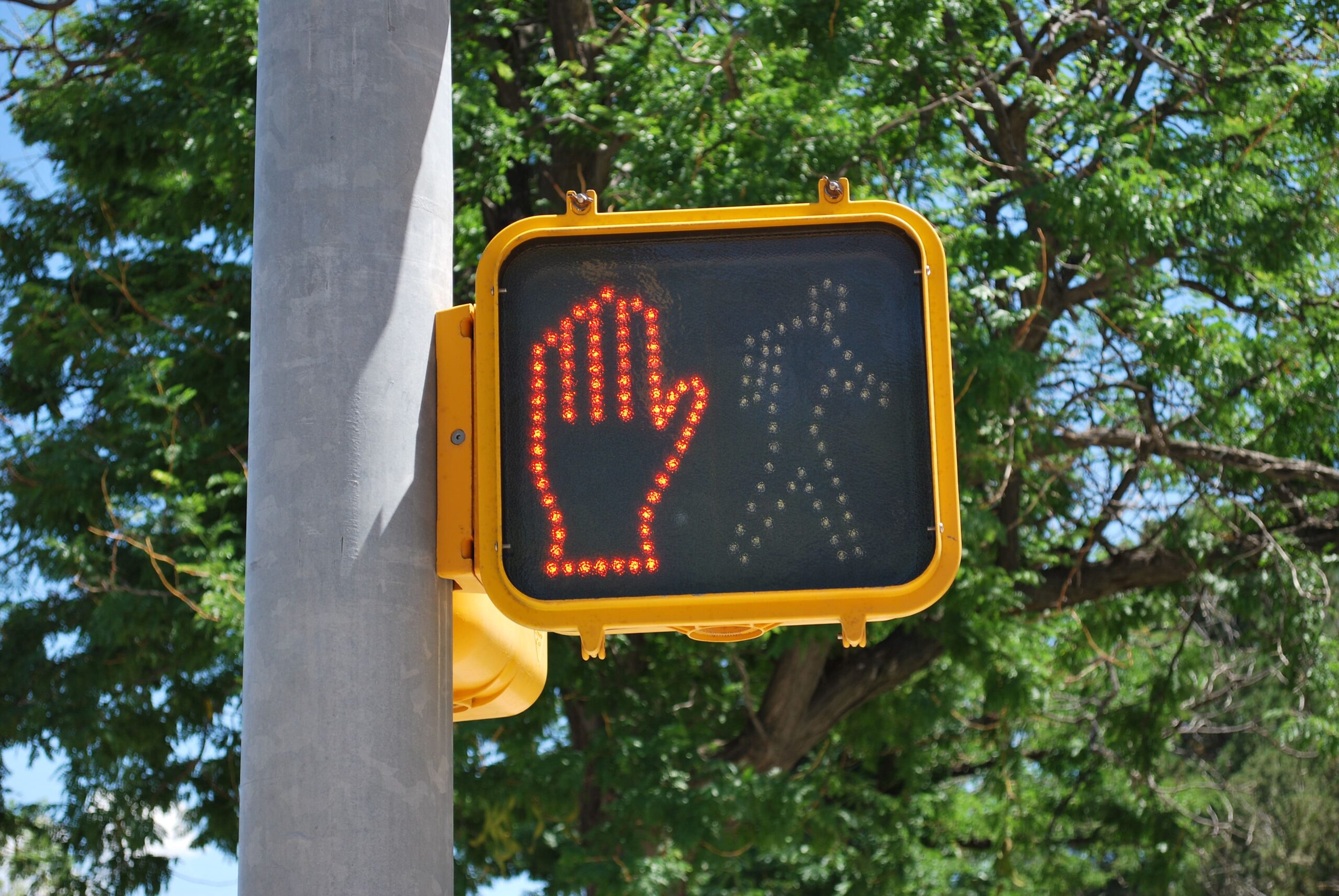 Stop sign at a private property for traffic management