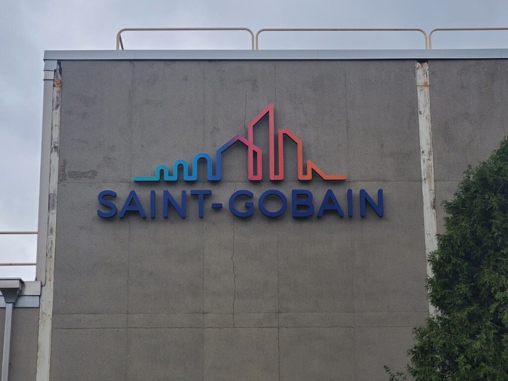 Saint Gobain Metal Signage