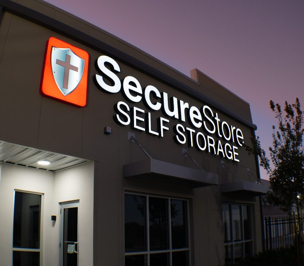 Securestore Self Storage Custom Exterior Metal Sign