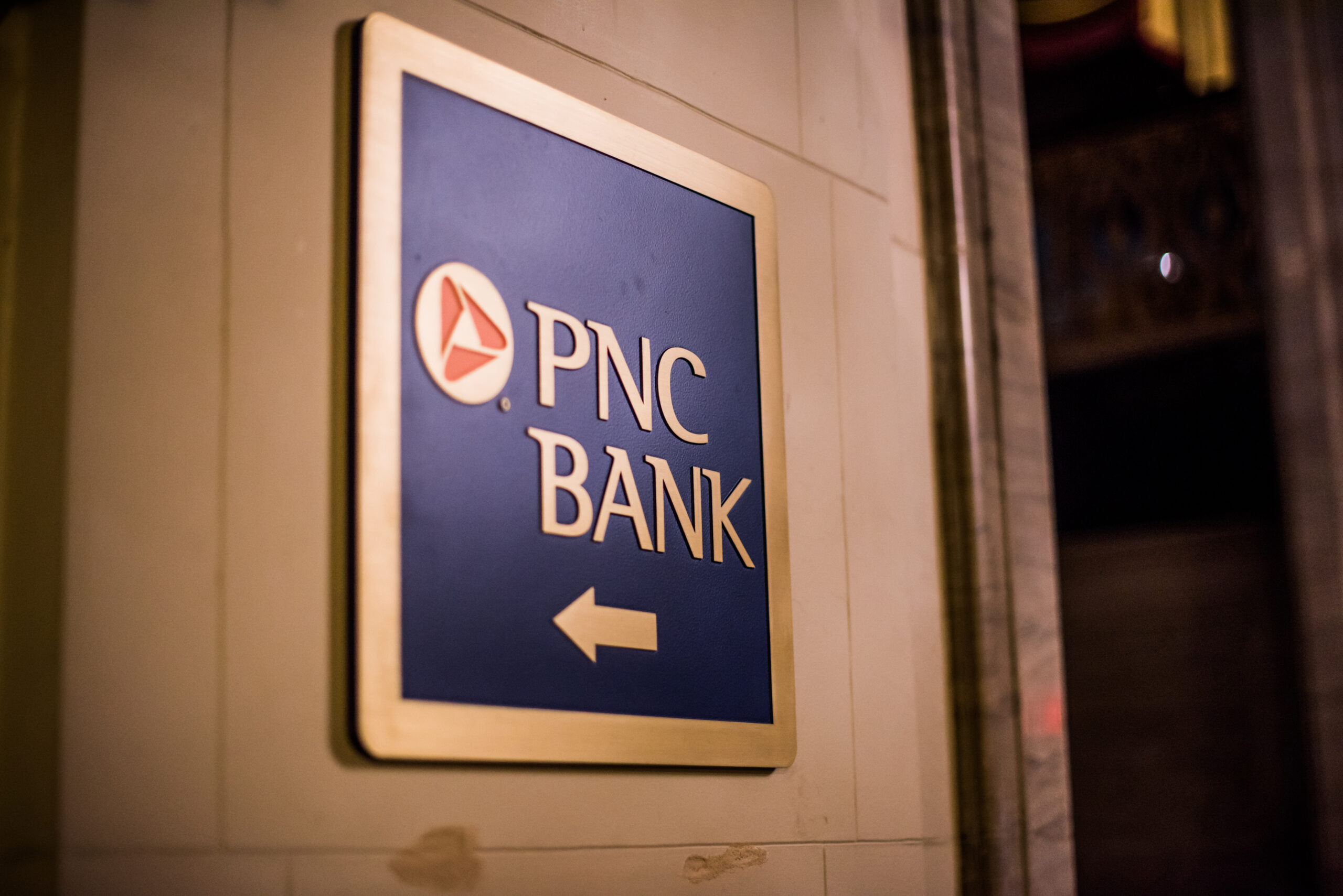 pnc bank wayfinding sign