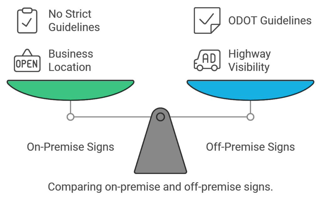 Columbus On-premise and Off-premise signs comparision