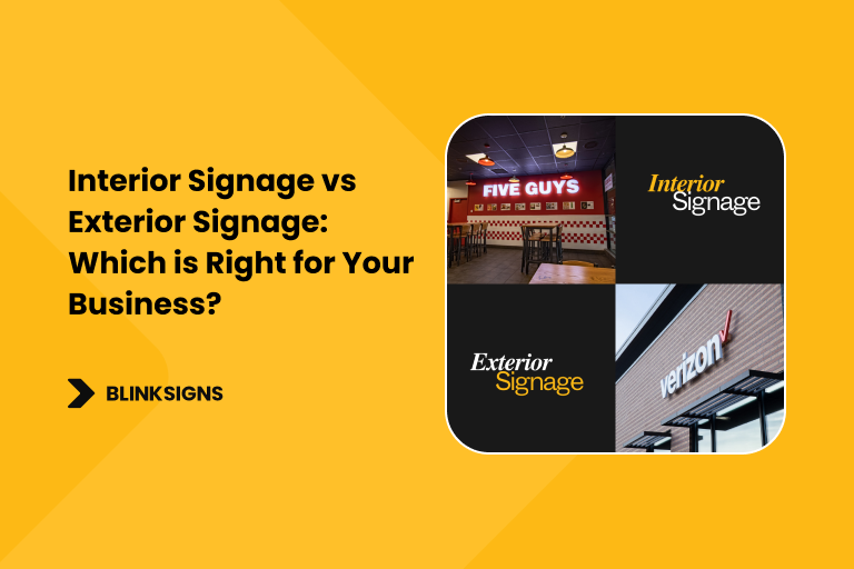 Interior Signage vs Exterior Signage Which is Right for Your Business