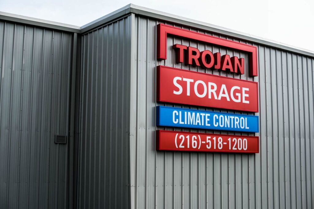 Trojan Storage External Signage