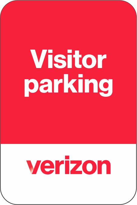 Verizon Visitor Parking Sign