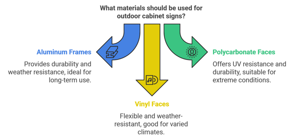 materials for Cabinet Signs