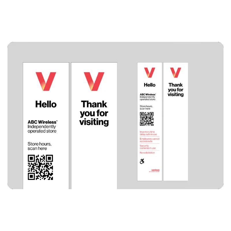 VERIZON DOOR VINYLS