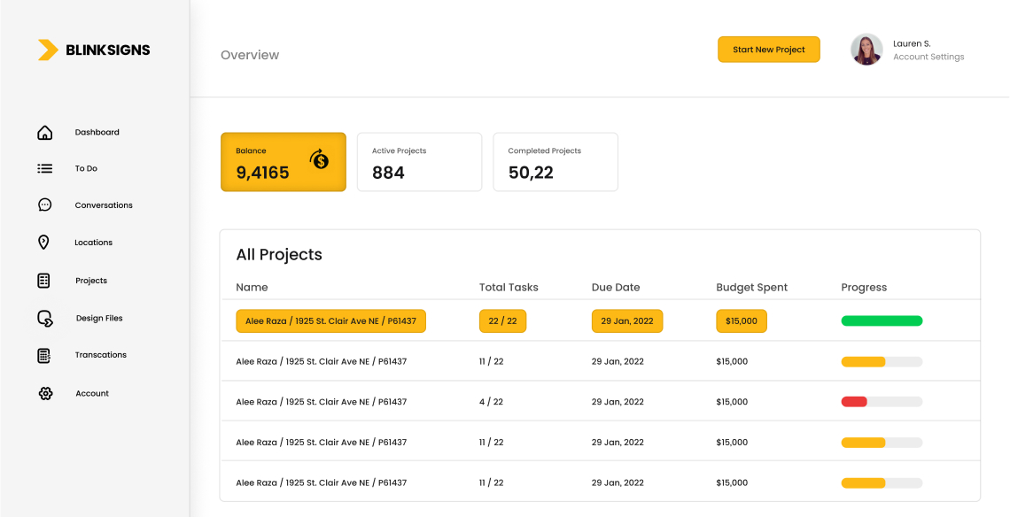 trax dashboard 1