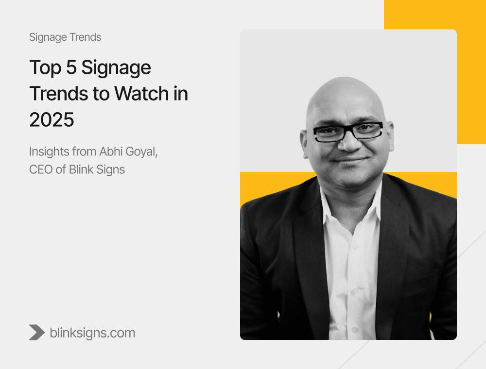 Top 5 Signage Trends to Watch in 2026