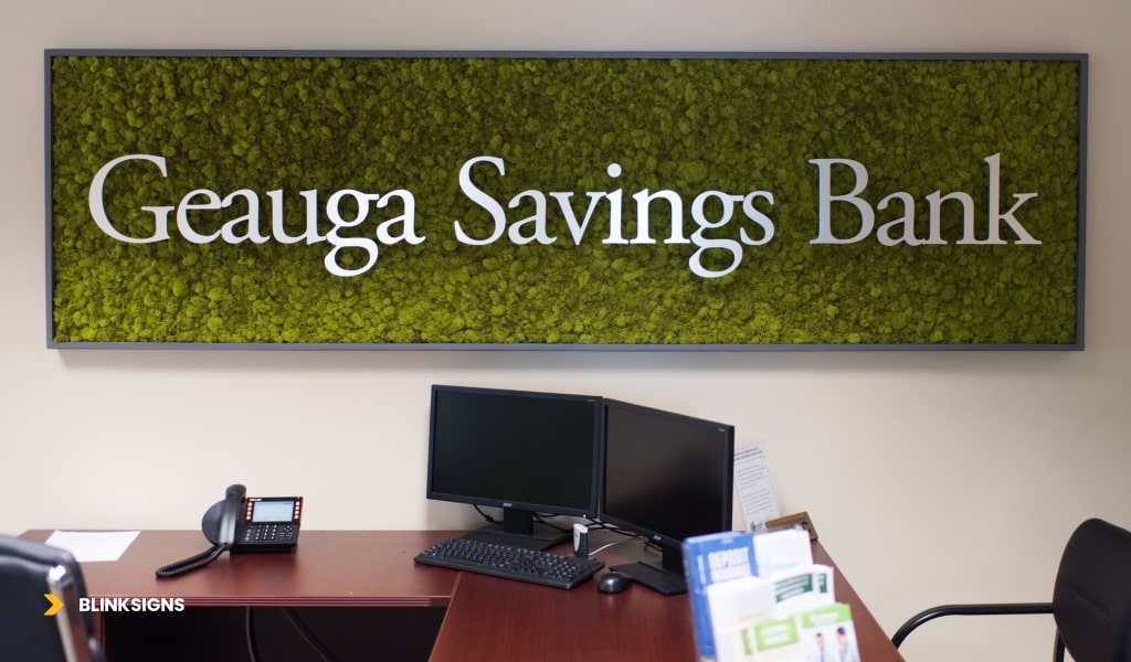 Geauga Savings Bank Interior Architectural Signage
