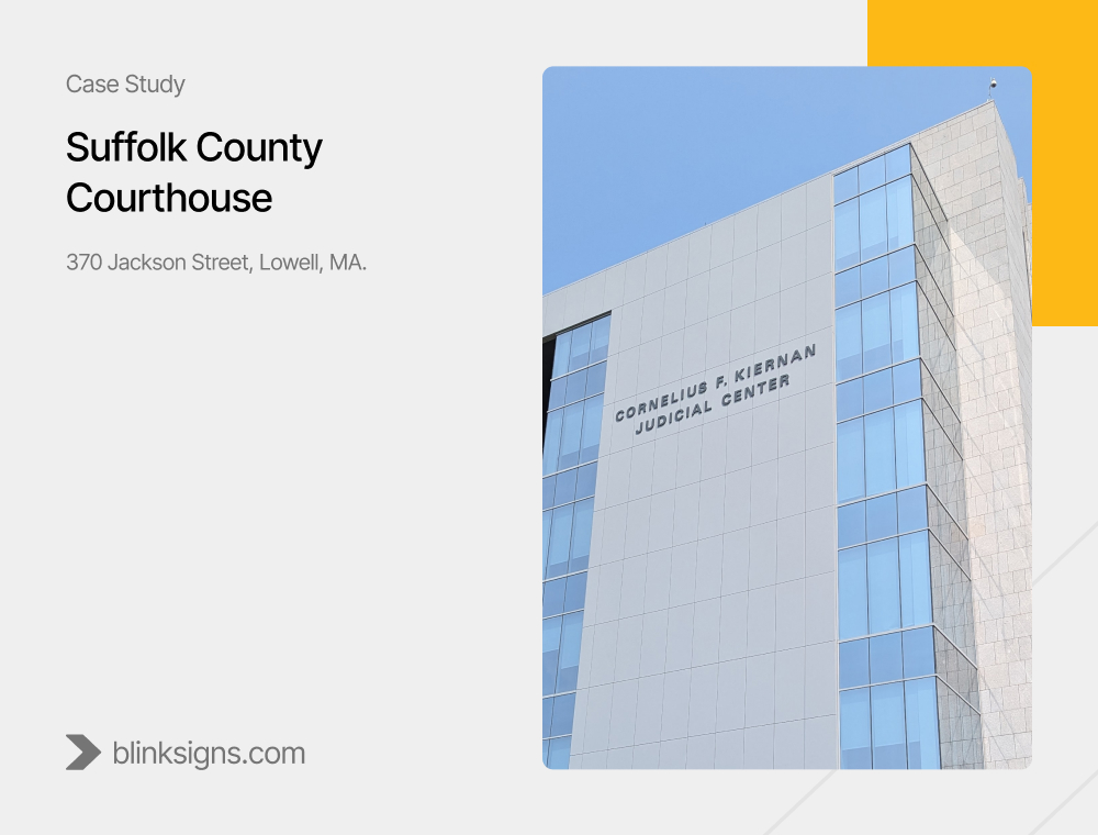 Suffolk County Courthouse: Leahy Law Library Signage Upgrade