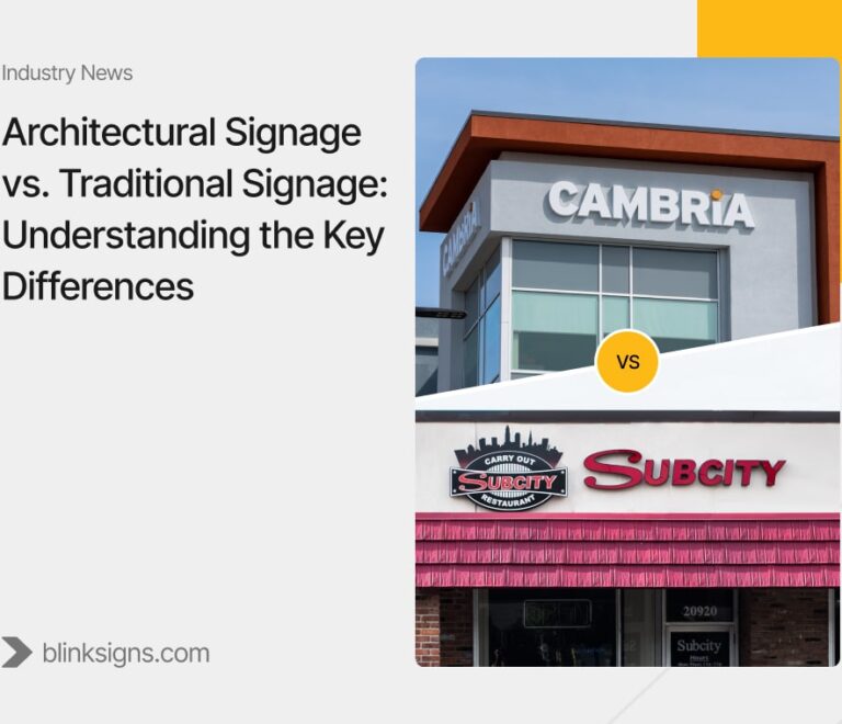 Architectural Signage vs Traditional Signage