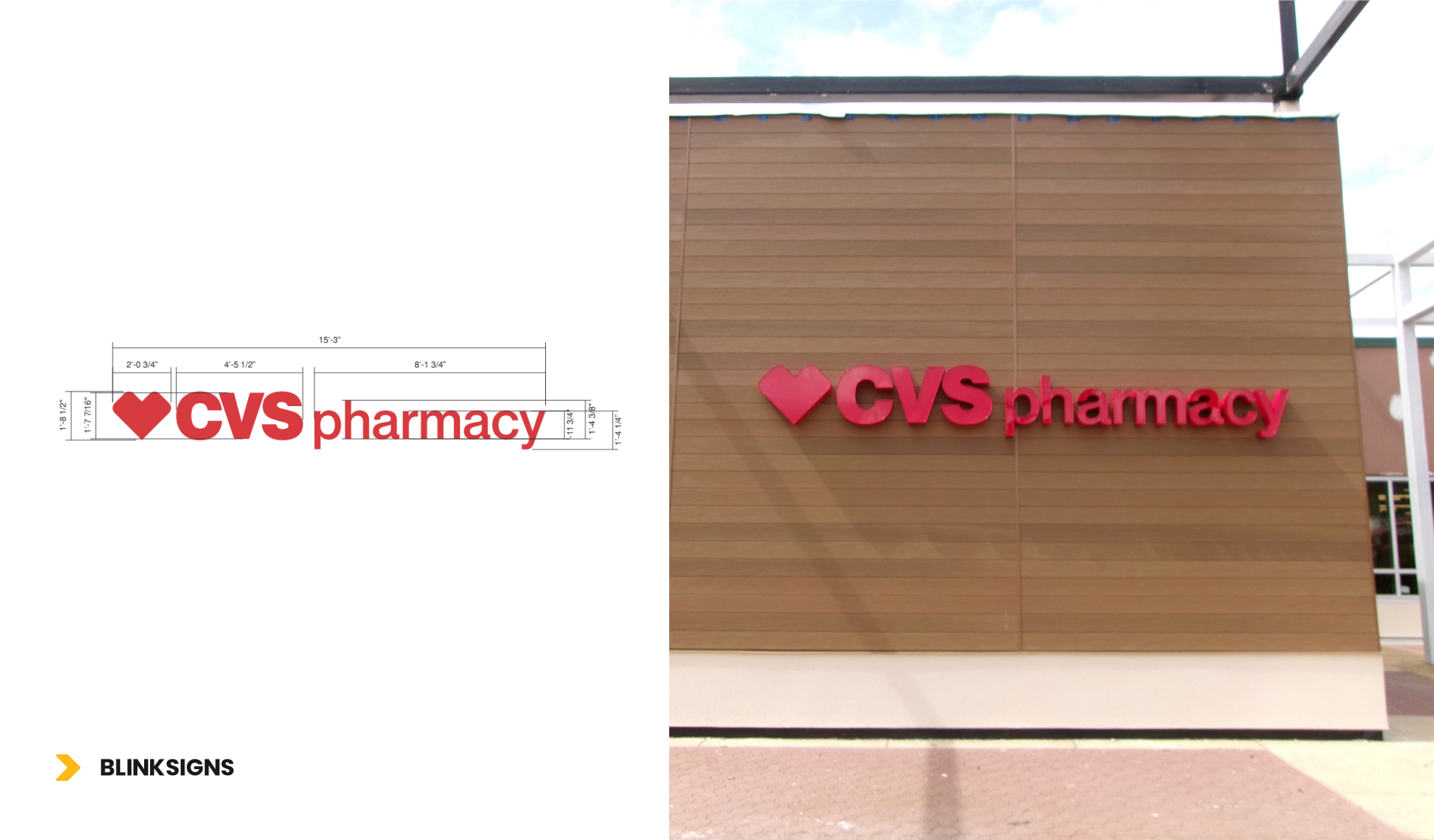 CVS Front-Lit LED Channel Letters-Target Design by BlinkSigns