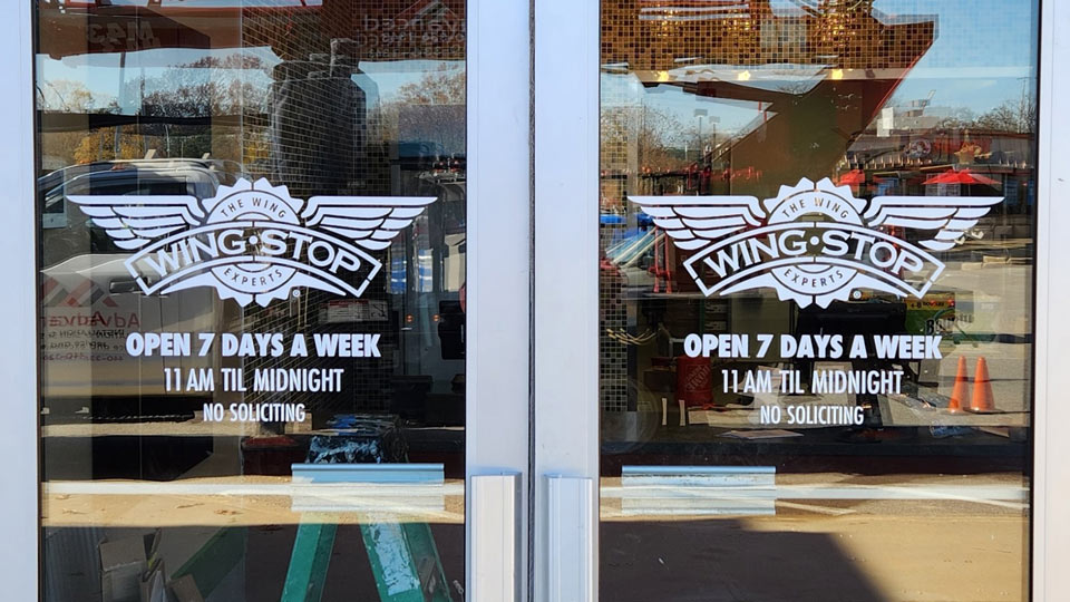 WingStop Vinyl Graphics showing it's Content-and-Messaging