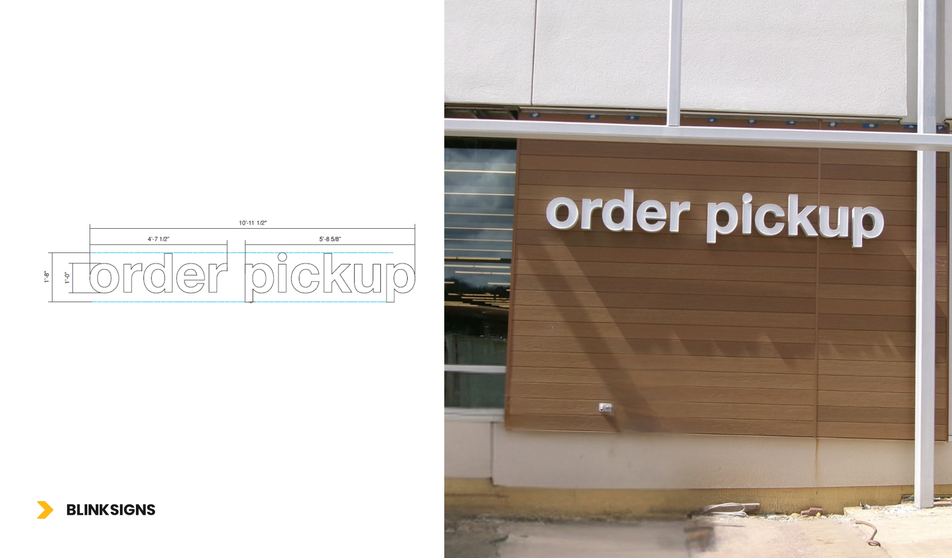 Order pickup Front-Lit LED Channel Letters for target by BlinkSigns