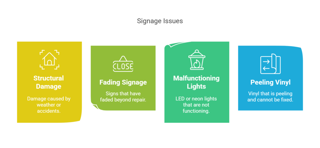 Signage issues infographics - BlinkSigns