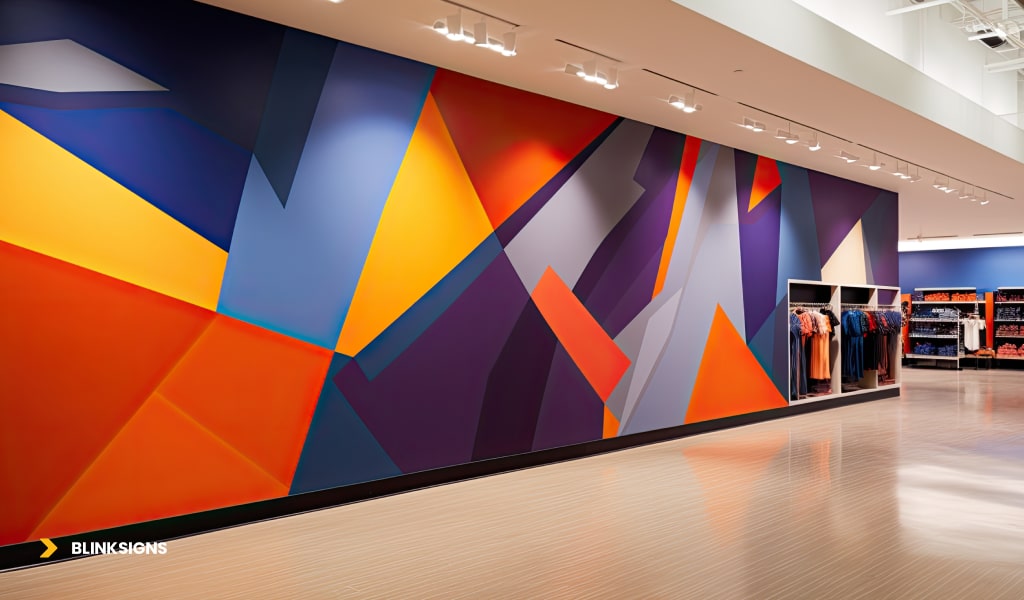 Wall Graphics and Murals in a retail store