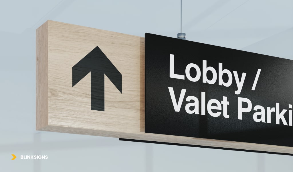 Wayfinding Signs fro Valet Parking / Lobby