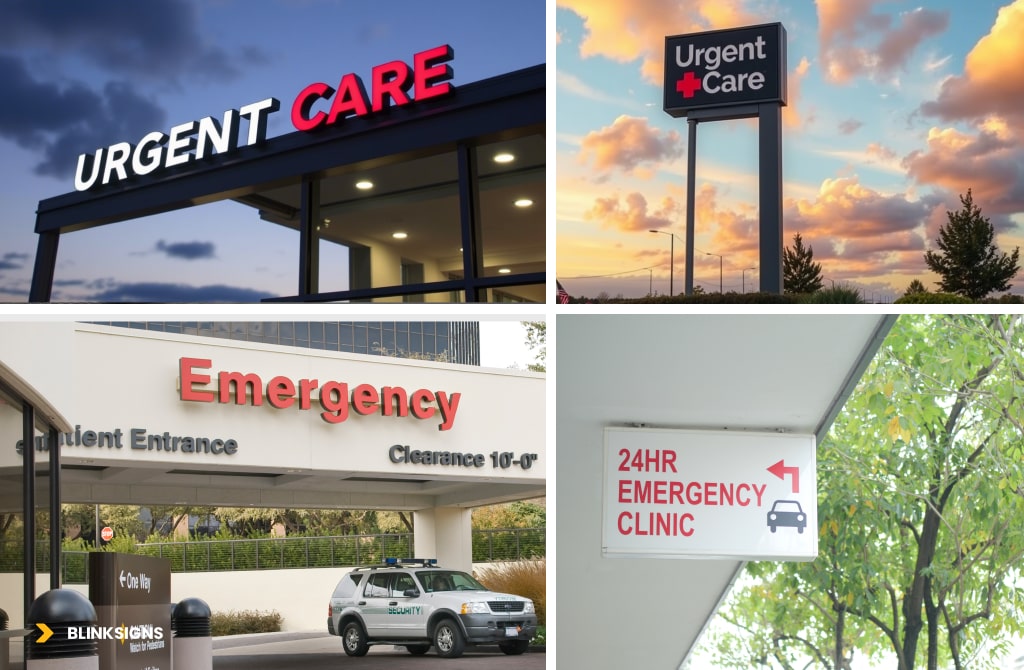 Urgent Care Signage: A Complete Guide to Speed, Visibility & Patient Accessibility 2 Exterior Signage, Winning the Race for Visibility and Speed
