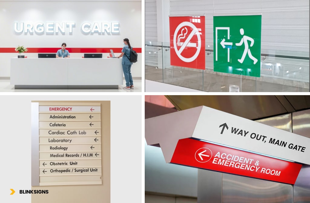 Urgent Care Signage: A Complete Guide to Speed, Visibility & Patient Accessibility 3 Interior Wayfinding, Engineering Clarity, Calm, and Accessibility