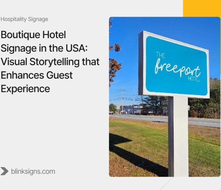 Boutique Hotel Signage in the USA