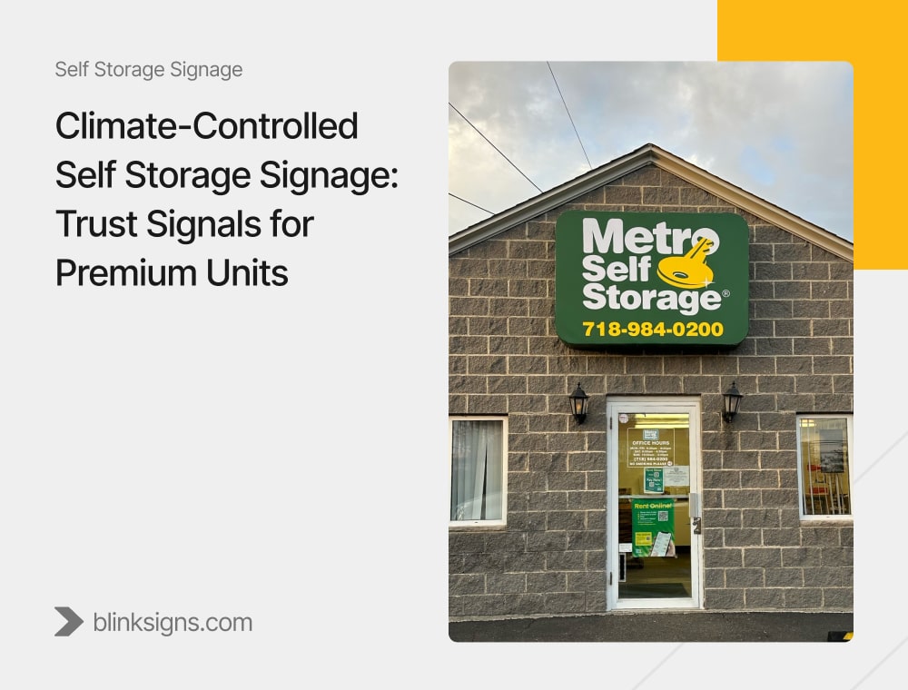 Climate-Controlled Storage Signage