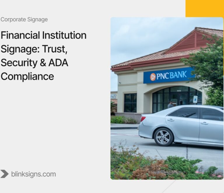 Financial Institution Signage: Trust, Security & ADA Compliance