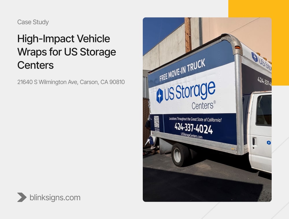 High-Impact Vehicle Wraps for US Storage Centers by BlinkSigns