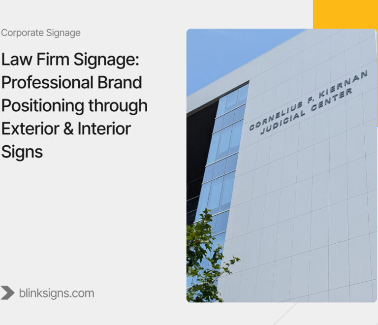 Law Firm Signage_ Professional Brand Positioning through Exterior & Interior Signs