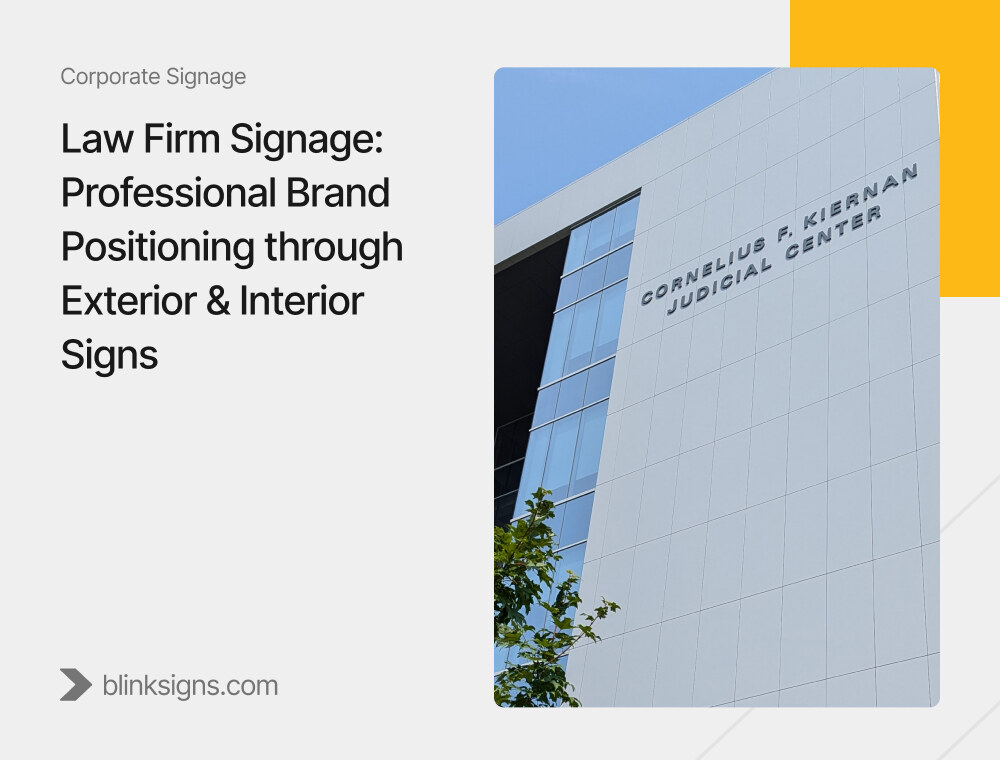 Law Firm Signage_ Professional Brand Positioning through Exterior & Interior Signs