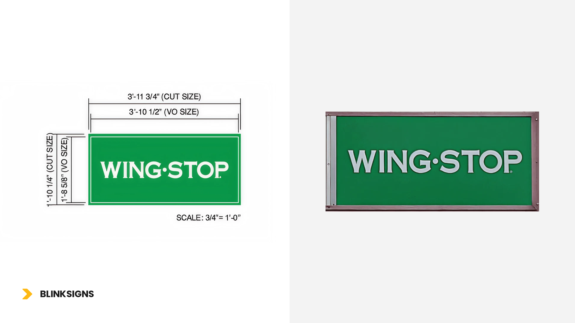 Tenant Panel Faces for Wingstop at Streetsboro, OH by BlinkSIgns