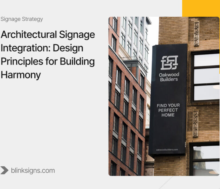 Architectural Signage Integration: Design Principles for Building Harmony