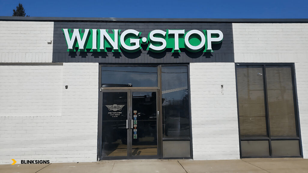 Channel Letter Sign for Wingstop