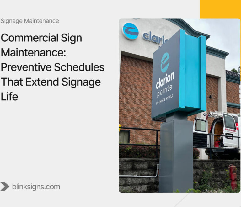 Commercial Sign Maintenance: Preventive Schedules That Extend Signage Life