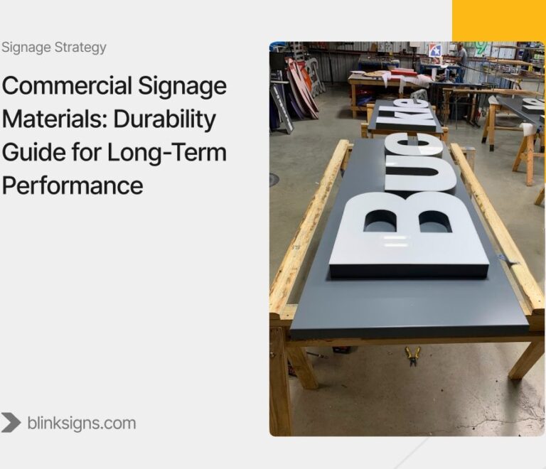 Commercial Signage Materials: Durability Guide for Long-Term Performance