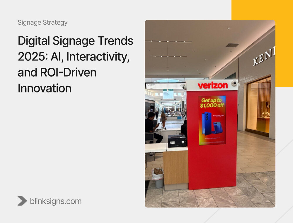Digital Signage Trends 2025_ AI, Interactivity, and ROI-Driven Innovation