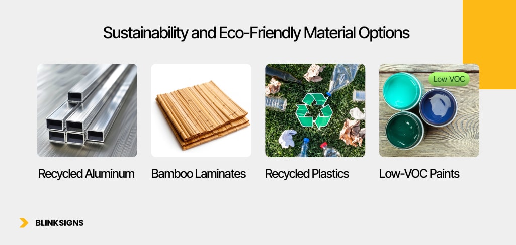 Commercial Signage Materials: Durability Guide for Long-Term Performance 6 Sustainability and Eco-Friendly Material Options