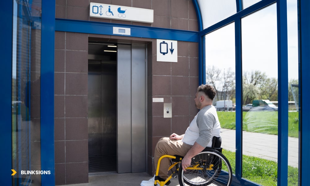 ADA-compliant signage installation and placement