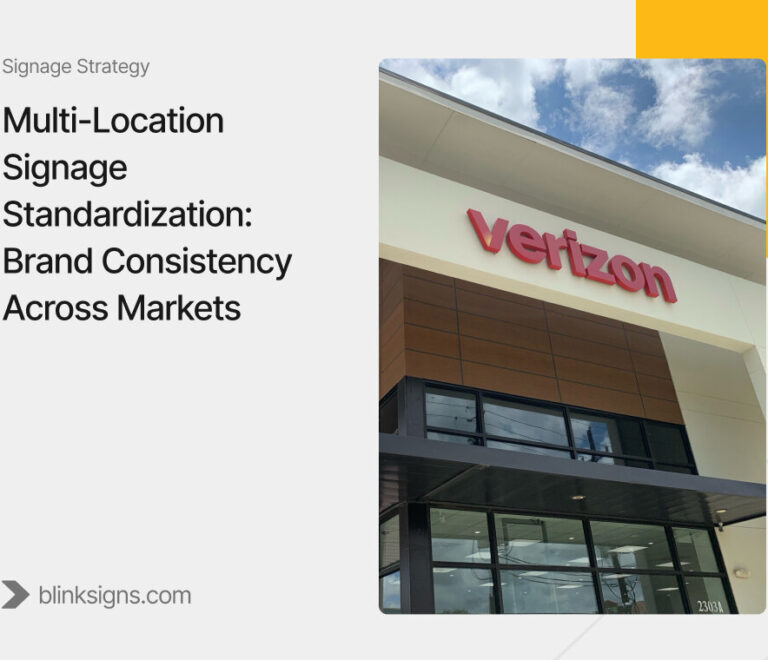 Multi-Location Signage Standardization: Brand Consistency Across Markets
