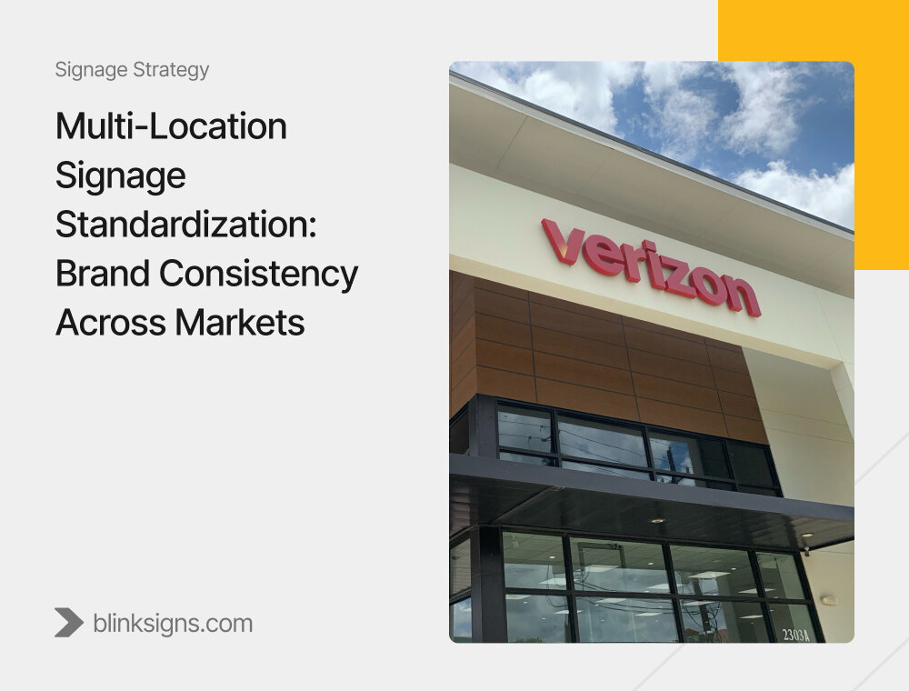 Multi-Location Signage Standardization for Brand Consistency