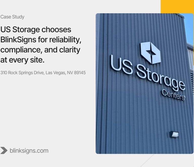 US Storage Center Las Vegas Signage Case Study