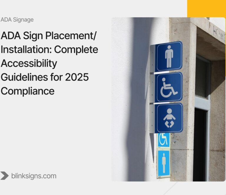ADA Sign Placement and Installation Guide 2025