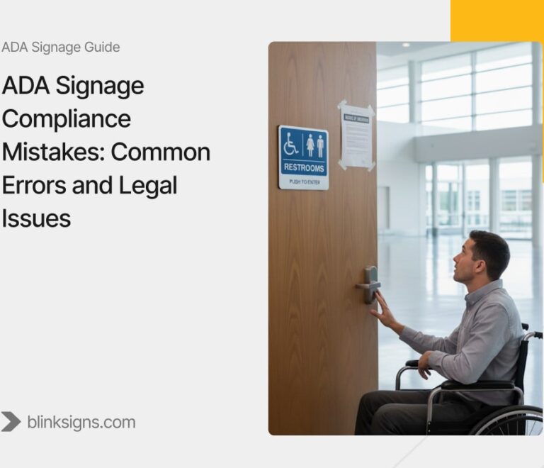 ADA Signage Compliance Mistakes: Common Errors and Legal Issues