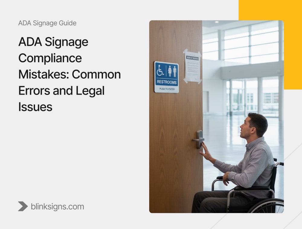 ADA Signage Compliance Mistakes: Common Errors and Legal Issues 1 ADA Signage Compliance Mistakes_ Common Errors and Legal Issues