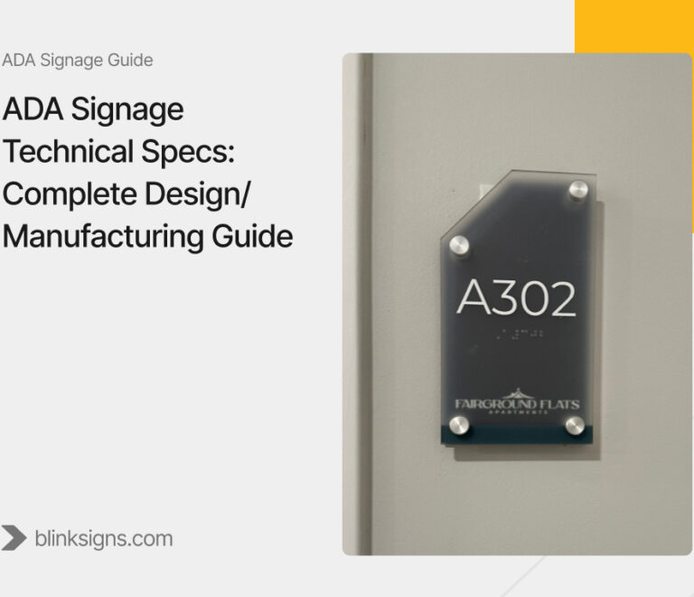 ADA Signage Technical Specs: Complete Design/Manufacturing Guide
