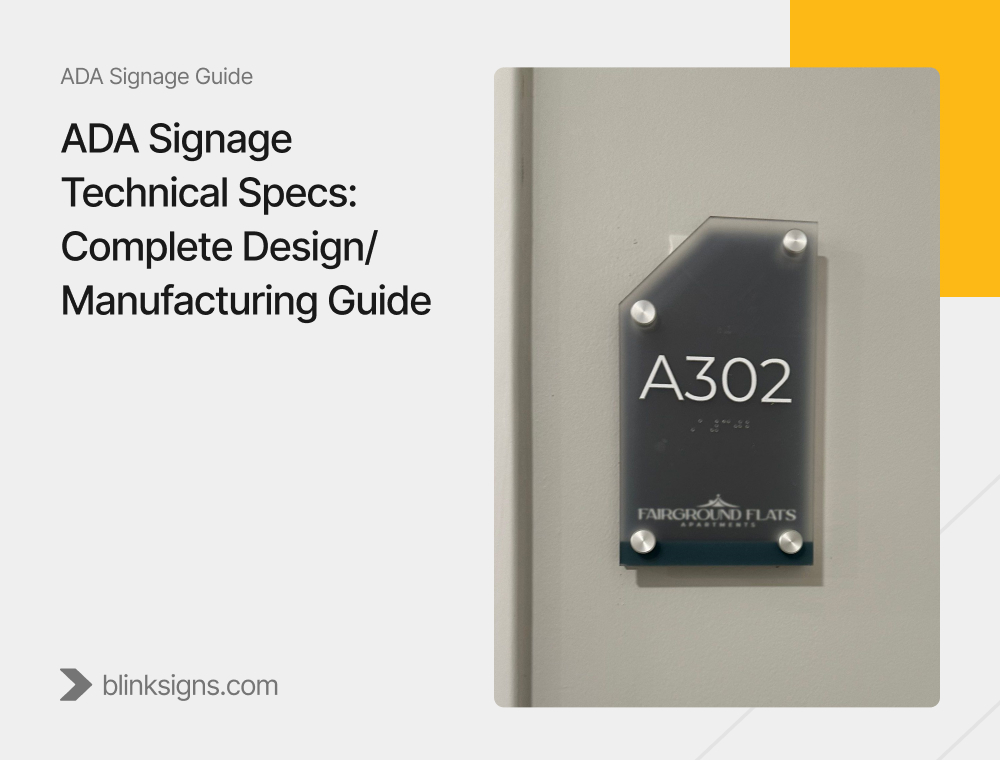 Blogs 45 ADA Signage Technical Specs Complete DesignManufacturing Guide