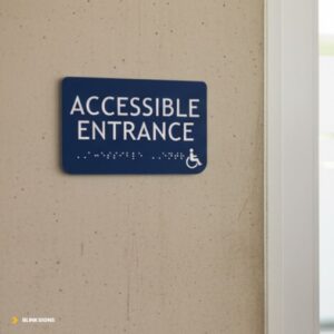 ADA Signage Compliance Mistakes: Common Errors and Legal Issues 10 Improper Pictogram Field Size or Placement
