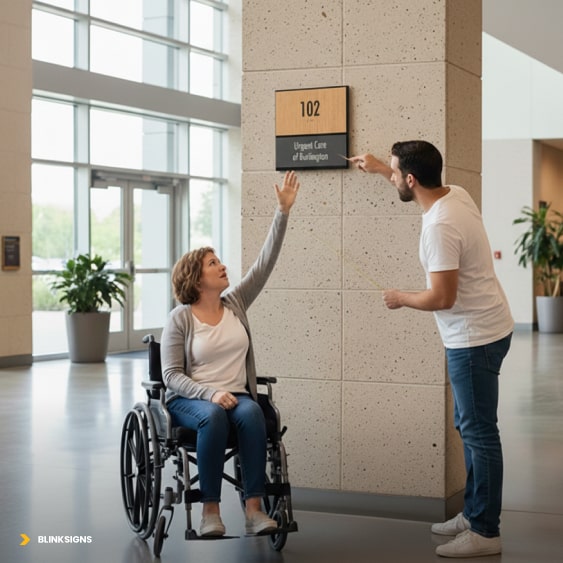 ADA Signage Compliance Mistakes: Common Errors and Legal Issues 2 Incorrect Mounting Height